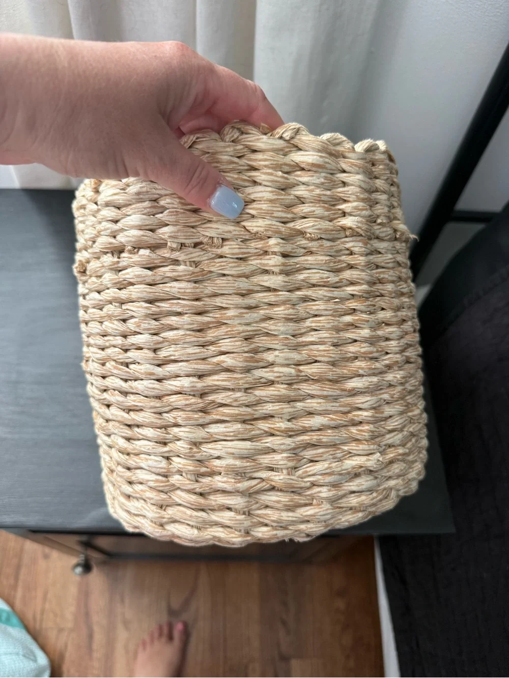 Pink Pom-Pom Kids Basket Accessory